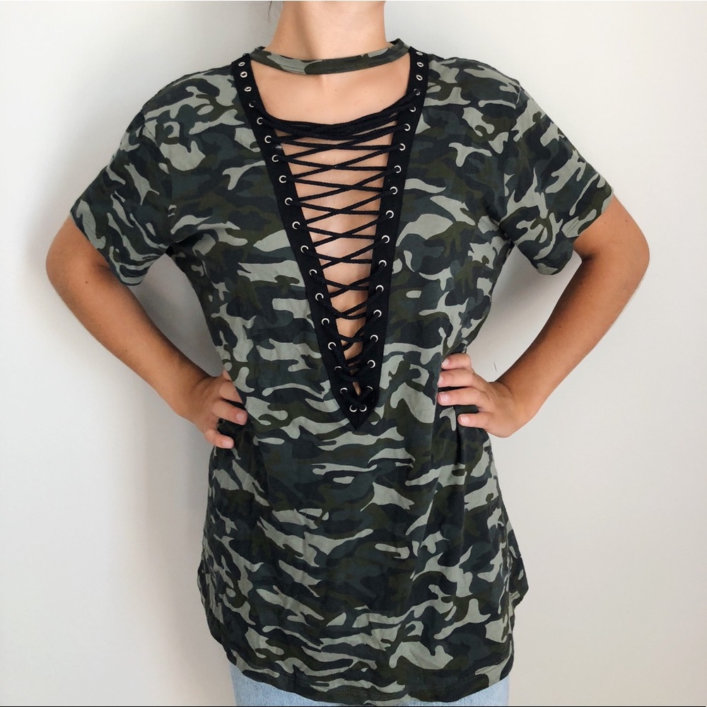 LF Oversized Camo Tee